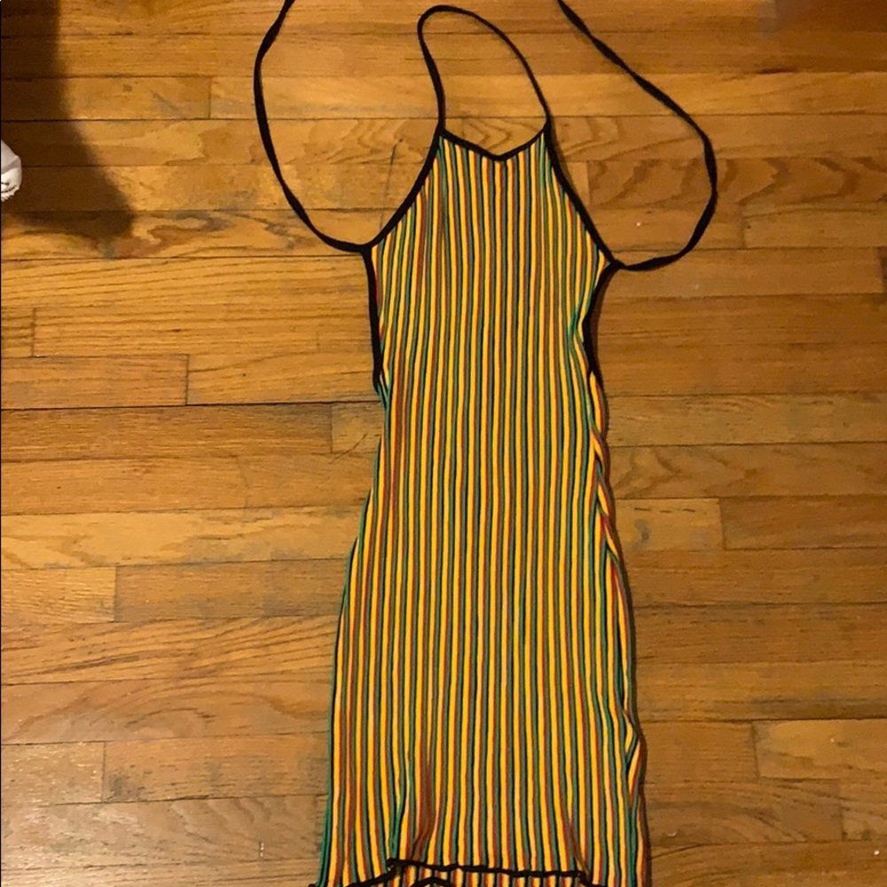 Sweater Halter Jamaican Colors Dress.